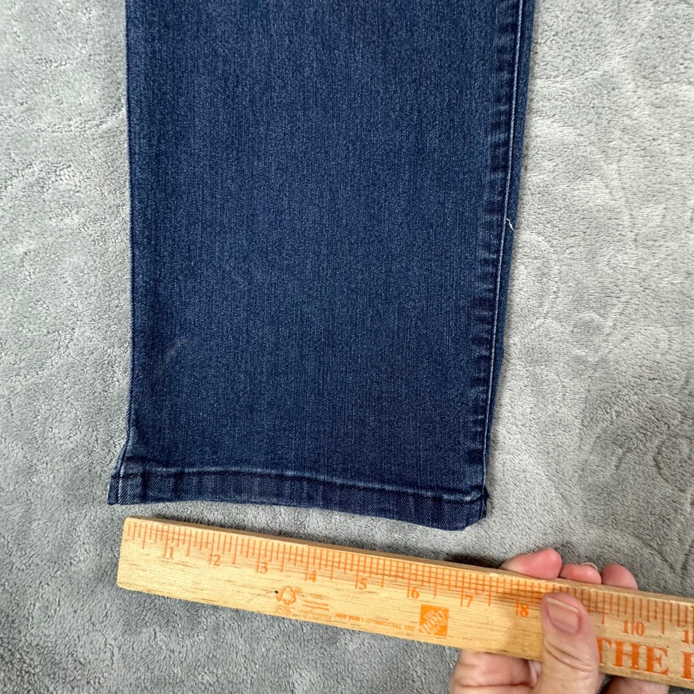 Democracy Womens 18W Ab-solution Straight Leg Jeans Dark Wash Blue Stretchy - Picture 12 of 12